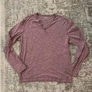 Express men’s long sleeve v-neck Henley